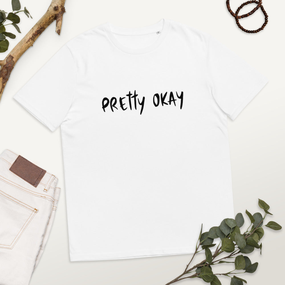 Pretty Okay Finnish Organic Humour T-Shirt - Finnish t-shirt from Very Finnish Problems