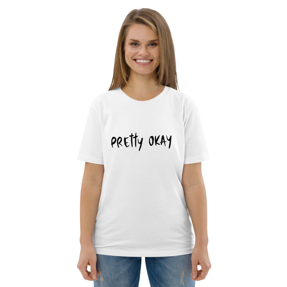 Pretty Okay Finnish Organic Humour T-Shirt - Finnish t-shirt from Very Finnish Problems