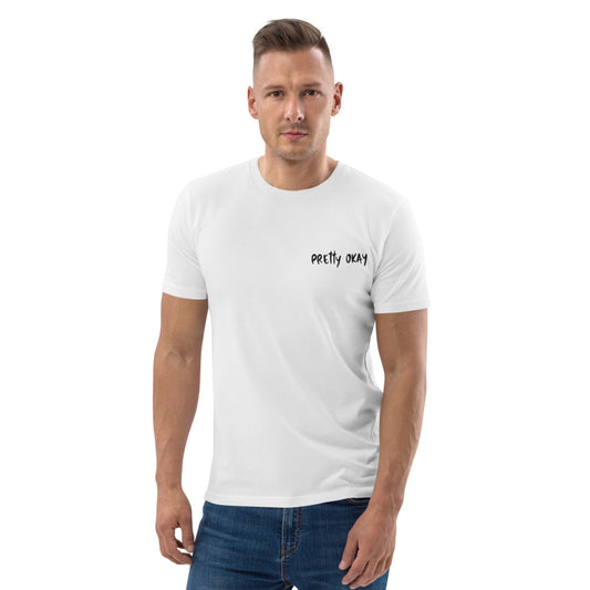 Pretty Okay Embroidered Finnish Organic T-Shirt - Very Finnish Problems official t-shirt