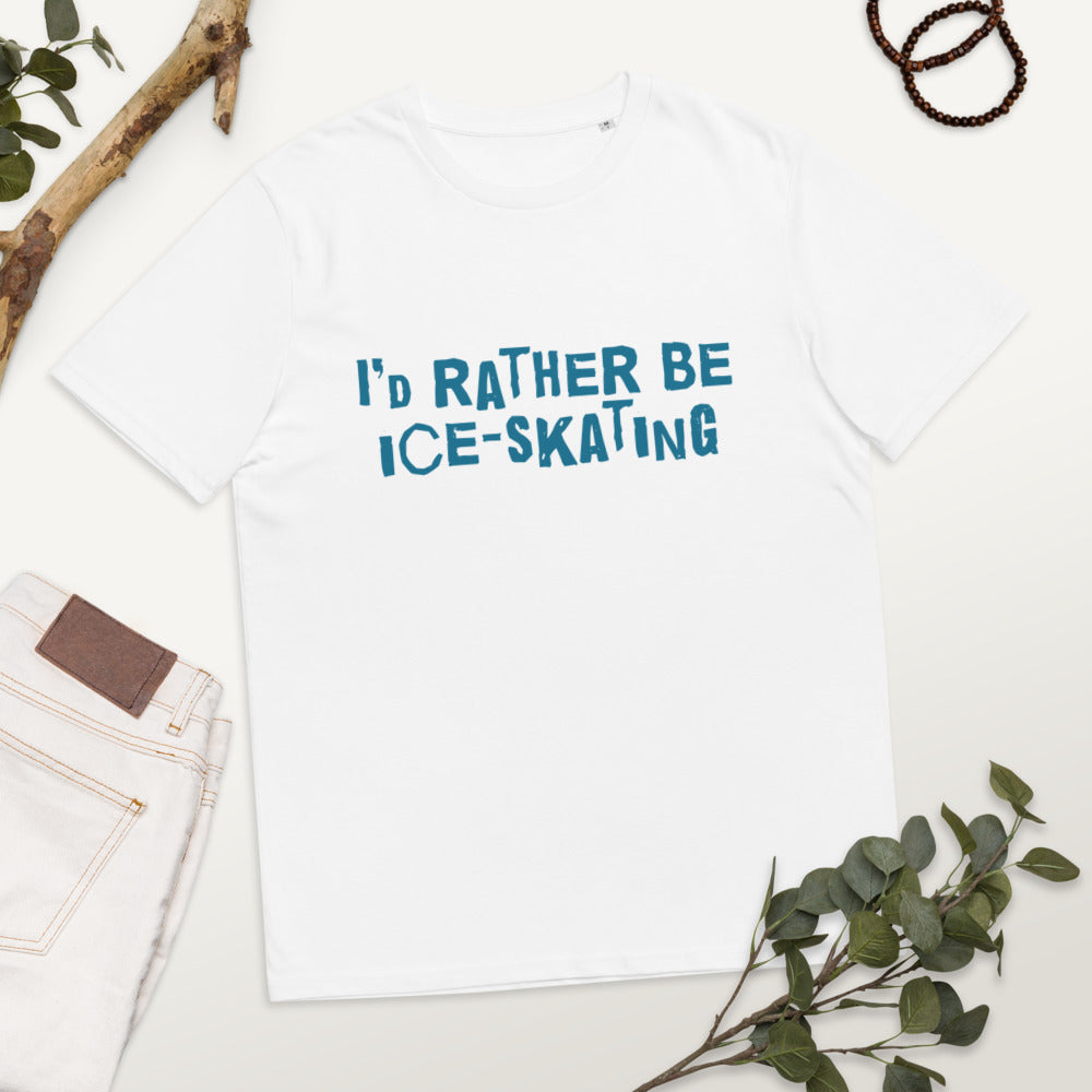 I'd rather be ice-skating Finnish Organic T-Shirt - alternate view - Very Finnish Problems