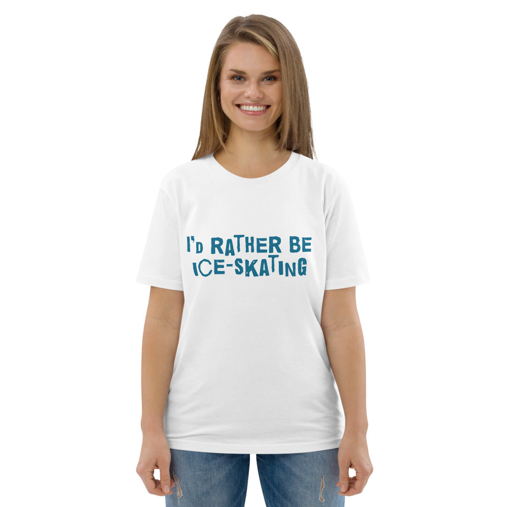 I'd rather be ice-skating Finnish Organic T-Shirt - alternate view - Very Finnish Problems