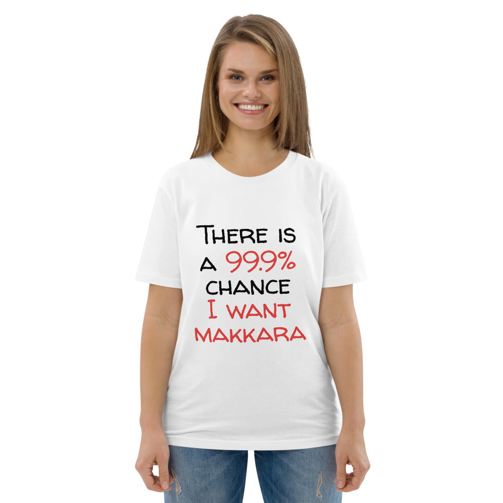 99.9 chance of makkara Finnish Organic T-Shirt - alternate view - Very Finnish Problems
