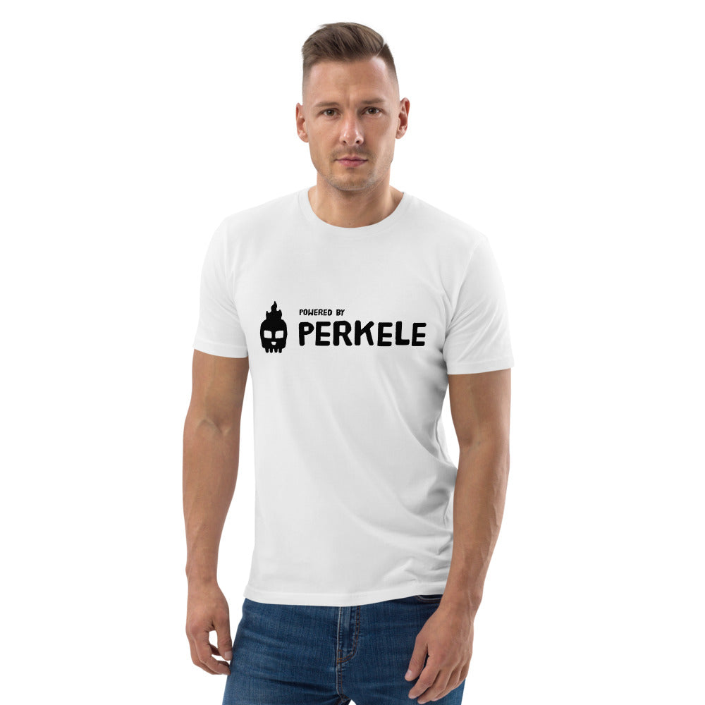 Powered by Perkele Finnish Organic T-Shirt - Finnish t-shirt from Very Finnish Problems