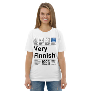 Very Finnish service manual Unisex organic cotton t-shirt