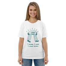 Load image into Gallery viewer, Came saw went home Unisex organic cotton t-shirt
