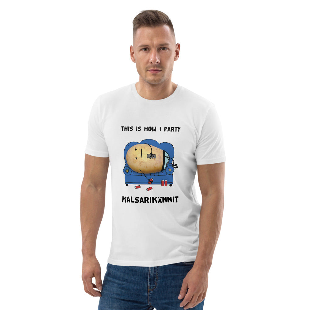 This is how I party Finnish Organic Eco T-Shirt - Finnish t-shirt from Very Finnish Problems