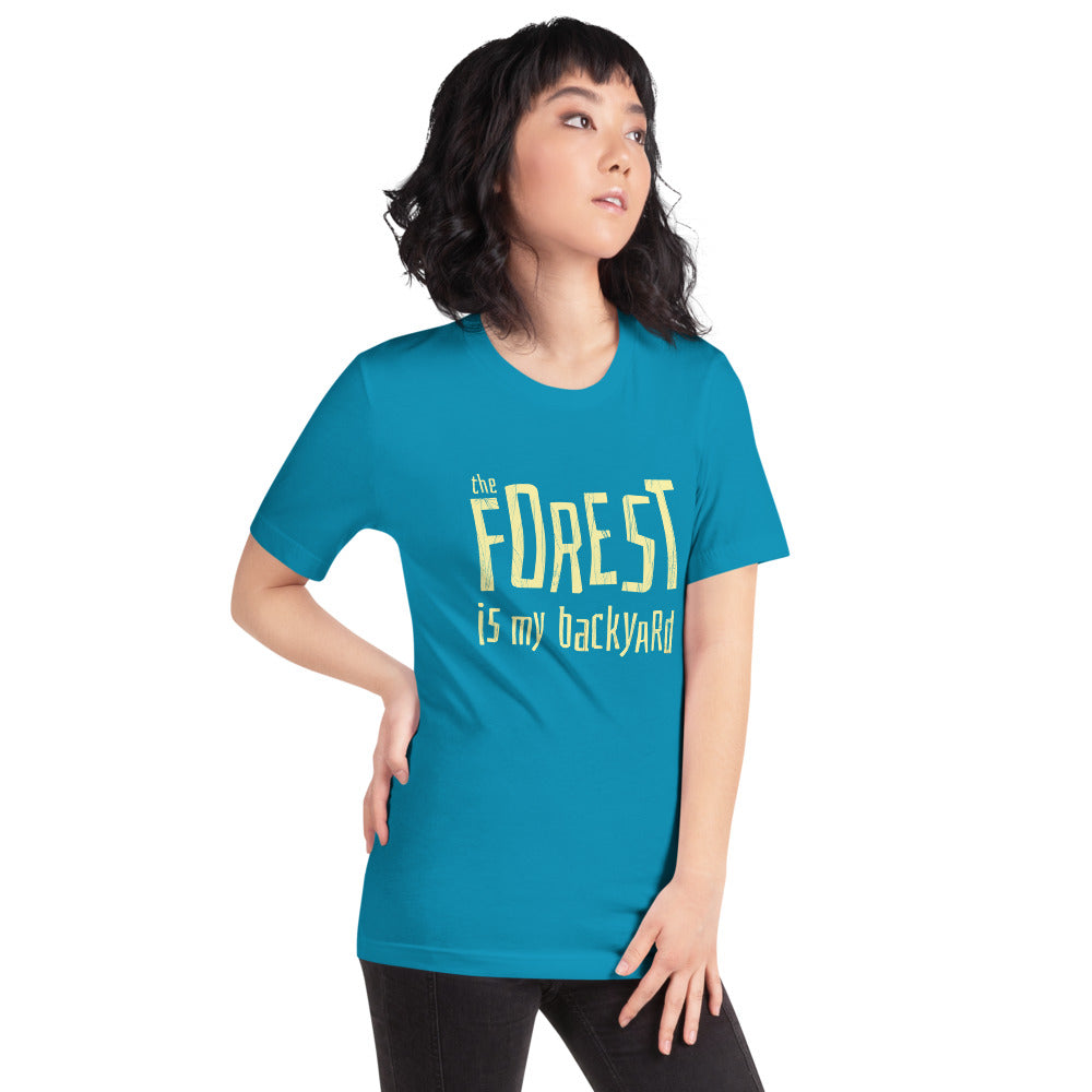 Forest is my backyard Unisex T-Shirt - Finnish t-shirt from Very Finnish Problems