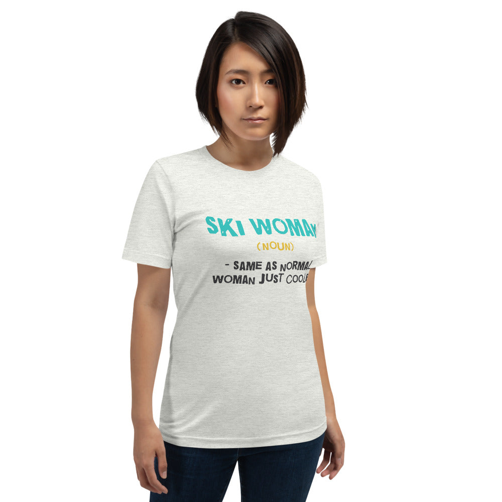 Ski Woman Finnish Nature T-Shirt - Finnish t-shirt from Very Finnish Problems