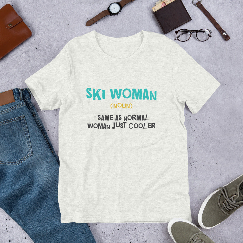 Ski Woman Finnish Nature T-Shirt - Finnish t-shirt from Very Finnish Problems
