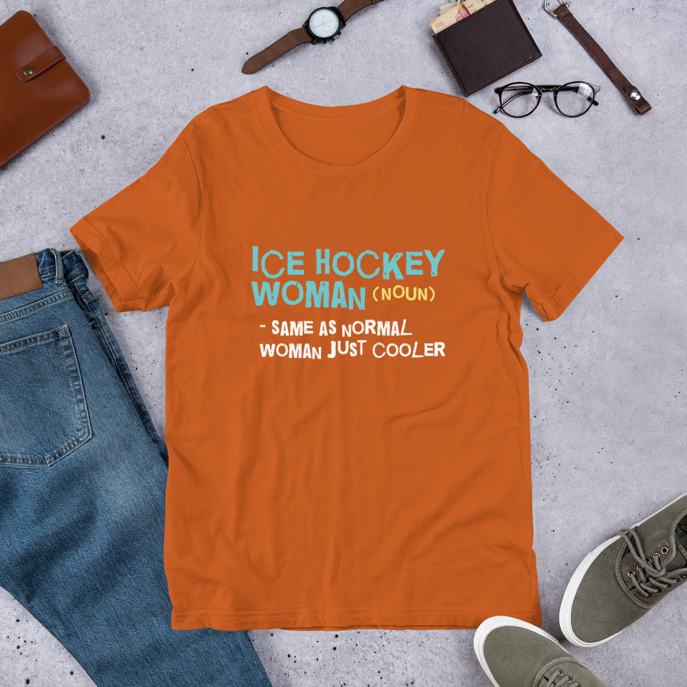 Ice Hockey Woman Finnish Nature T-Shirt - Finnish t-shirt from Very Finnish Problems