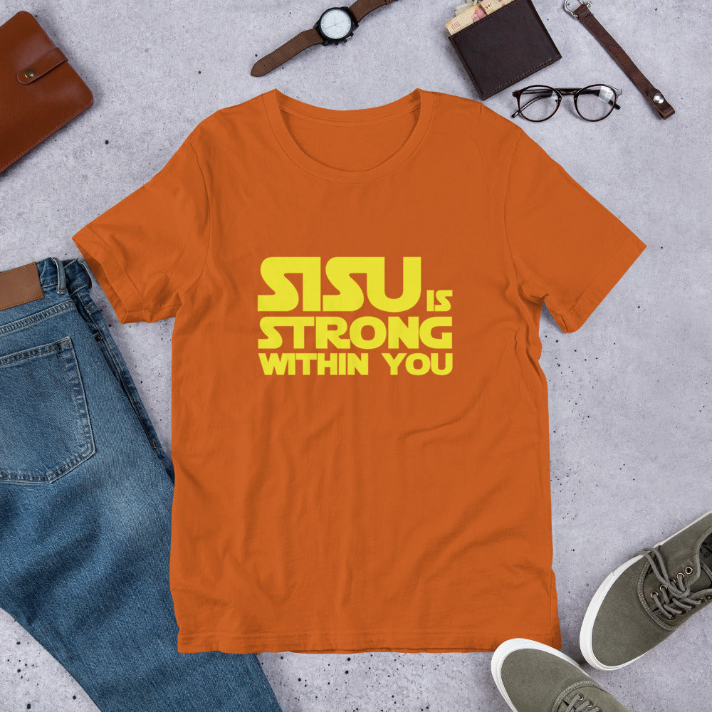 Sisu is strong 2 Finnish Culture T-Shirt - alternate view - Very Finnish Problems