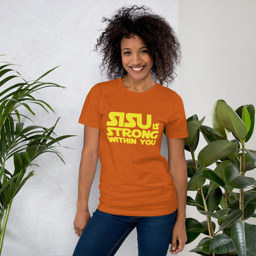 Sisu is strong 2 Finnish Culture T-Shirt - alternate view - Very Finnish Problems
