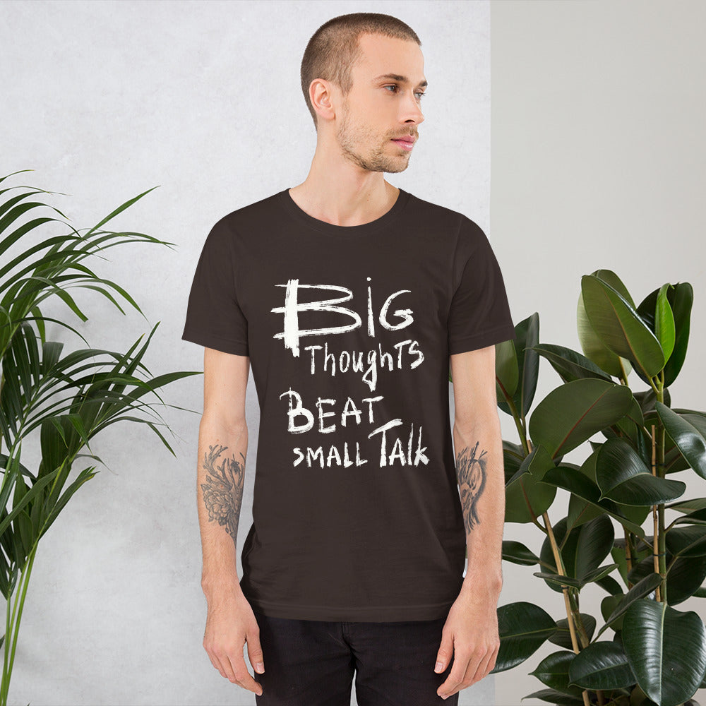 Big Thoughts vs Small Talk Finnish T-Shirt - Finnish t-shirt from Very Finnish Problems