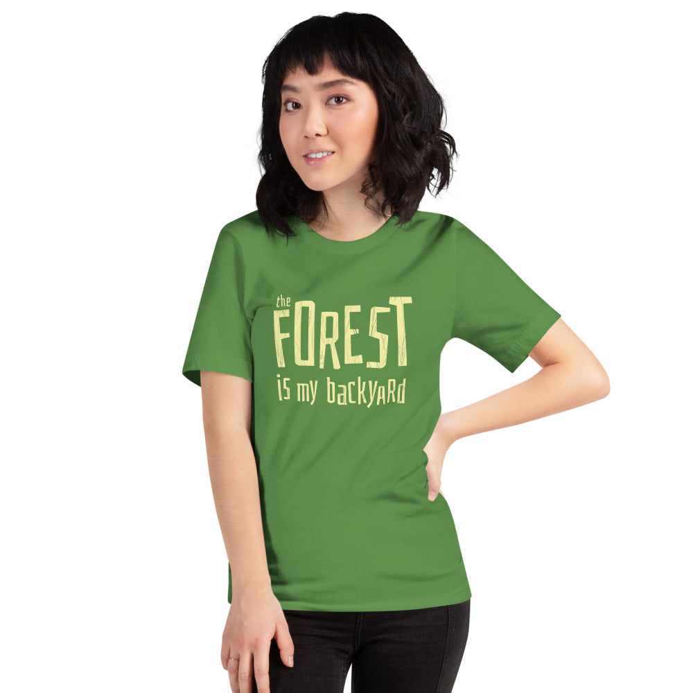 Forest is my backyard Unisex T-Shirt - Finnish t-shirt from Very Finnish Problems