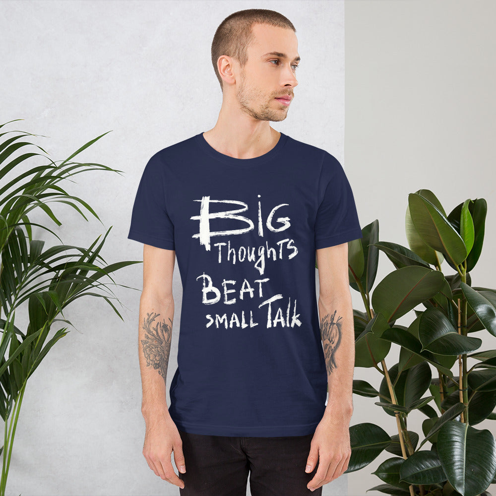 Big Thoughts vs Small Talk Finnish T-Shirt - Finnish t-shirt from Very Finnish Problems