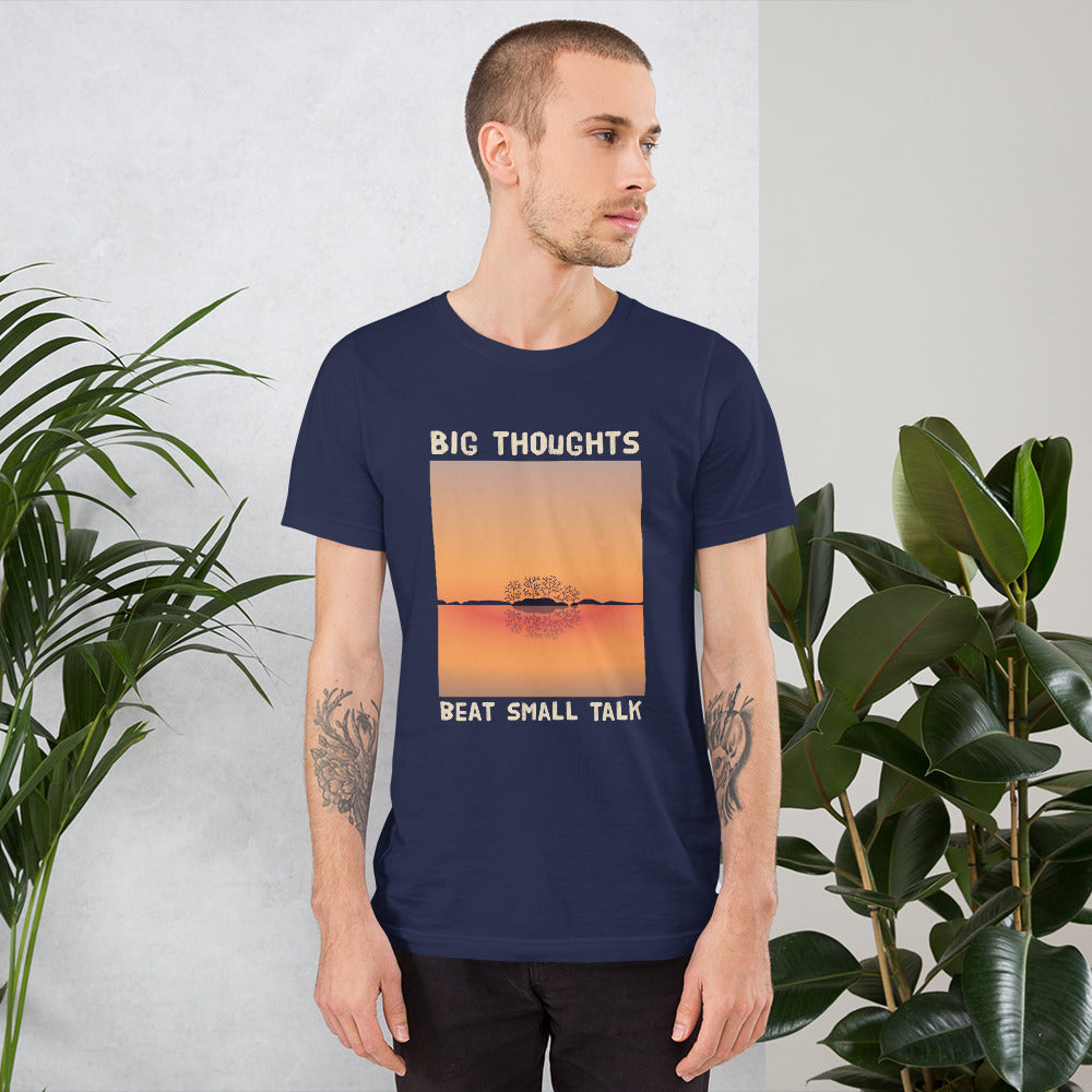 Big Thoughts Beat Small Talk Finnish T-Shirt - Finnish t-shirt from Very Finnish Problems