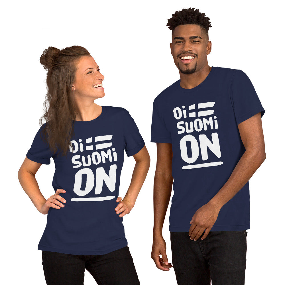 Oi suomi on Finnish Sports T-Shirt - Finnish t-shirt from Very Finnish Problems
