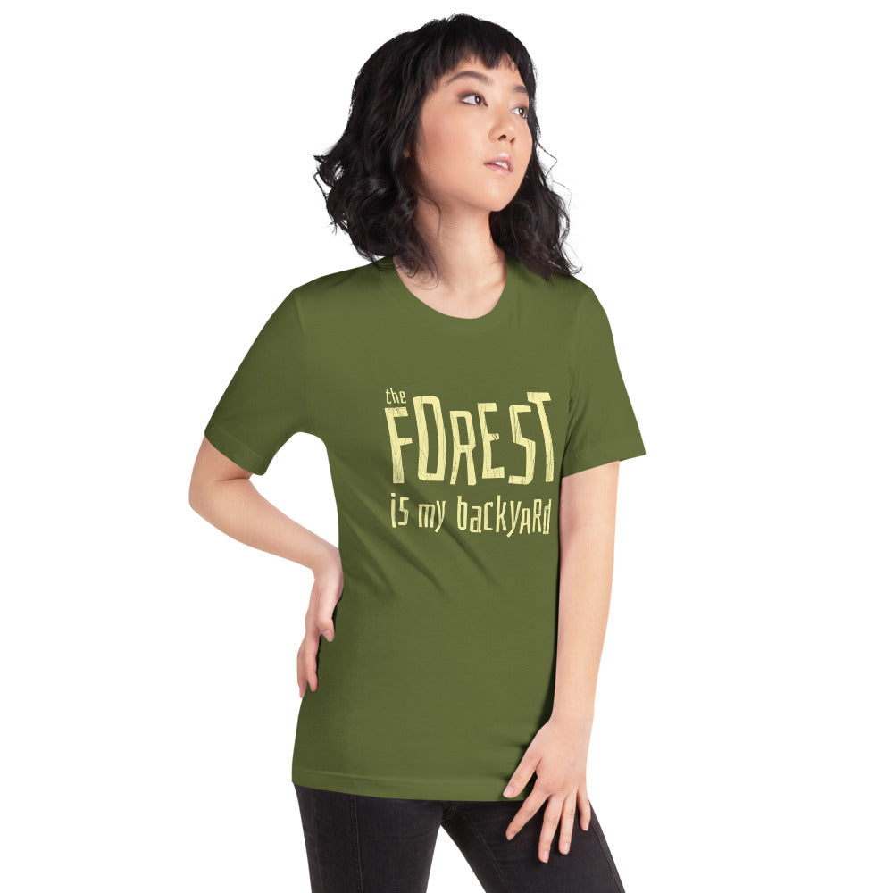 Forest is my backyard Unisex T-Shirt - Finnish t-shirt from Very Finnish Problems