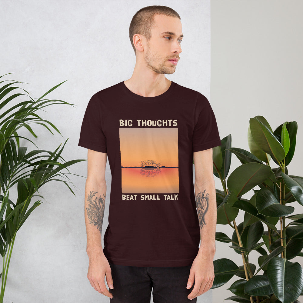 Big Thoughts Beat Small Talk Finnish T-Shirt - Finnish t-shirt from Very Finnish Problems