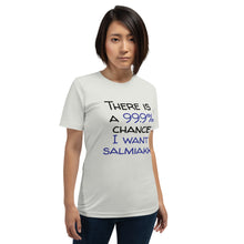 Load image into Gallery viewer, 99.9 chance of salmiakki Unisex T-Shirt
