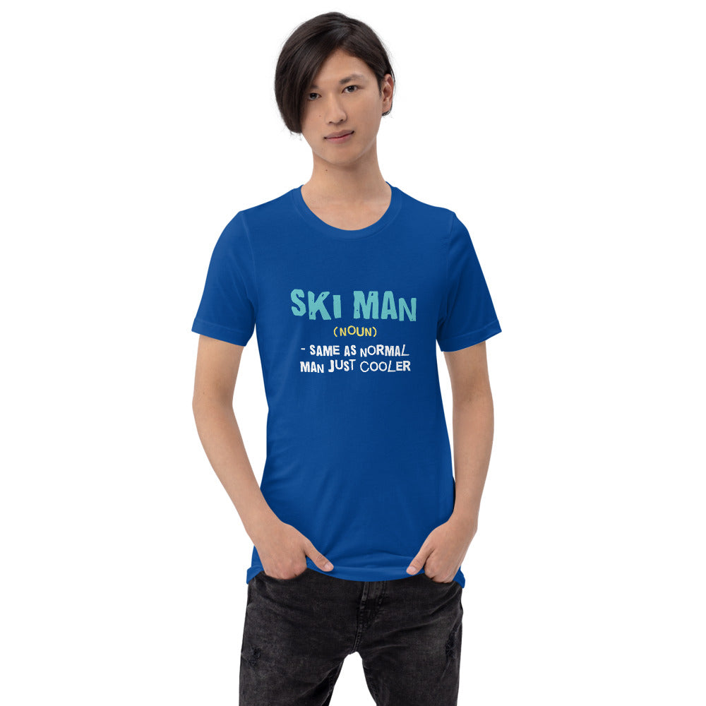Ski Man Finnish Nature T-Shirt - Finnish t-shirt from Very Finnish Problems