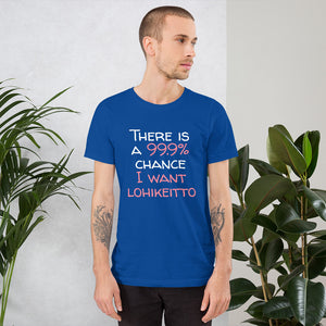 99.9. chance of lohikeitto Unisex T-Shirt