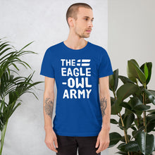 Load image into Gallery viewer, The eagle-owl army Unisex T-Shirt
