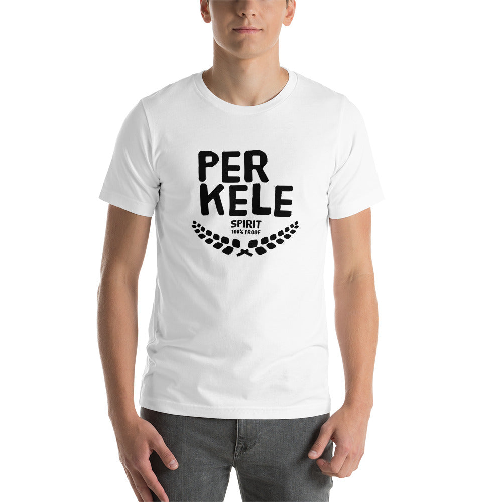 Perkele 100% proof Unisex T-Shirt - Finnish t-shirt from Very Finnish Problems