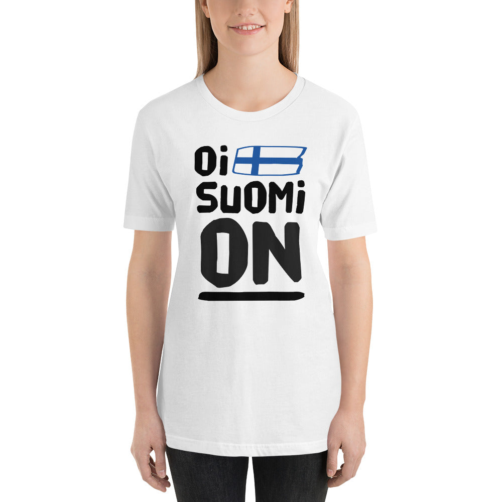 Oi suomi on Finnish Sports T-Shirt - alternate view - Very Finnish Problems