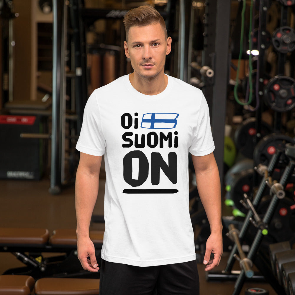 Oi suomi on Finnish Sports T-Shirt - alternate view - Very Finnish Problems