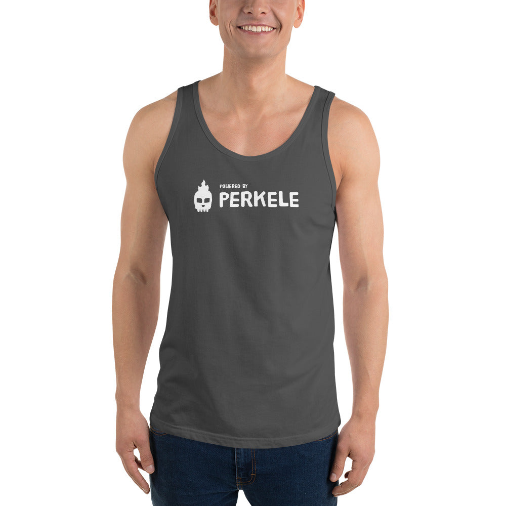 Powered by Perkele Tank Top Finnish T-Shirt - Finnish t-shirt from Very Finnish Problems