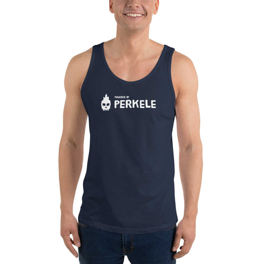 Powered by Perkele Tank Top Finnish T-Shirt - Finnish t-shirt from Very Finnish Problems