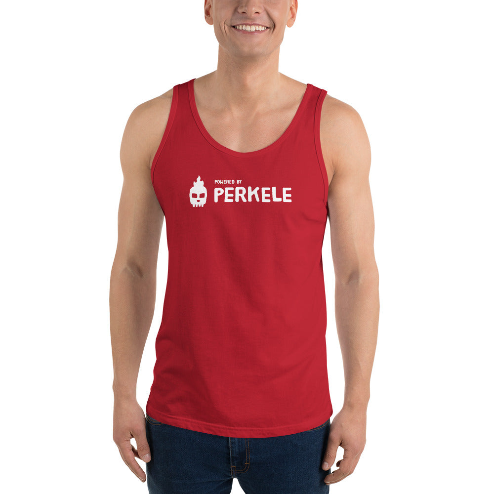 Powered by Perkele Tank Top Finnish T-Shirt - Finnish t-shirt from Very Finnish Problems