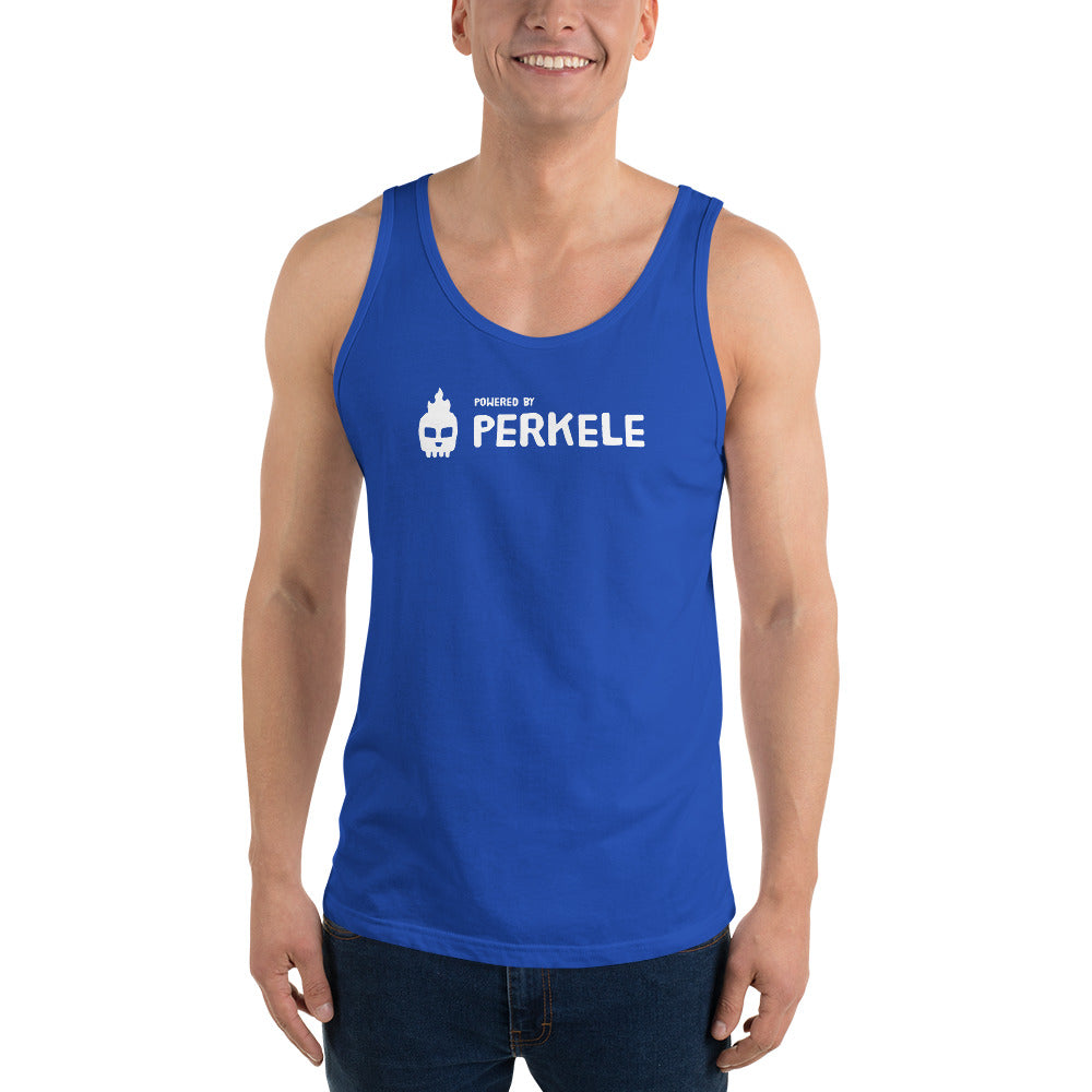 Powered by Perkele Tank Top Finnish T-Shirt - Finnish t-shirt from Very Finnish Problems
