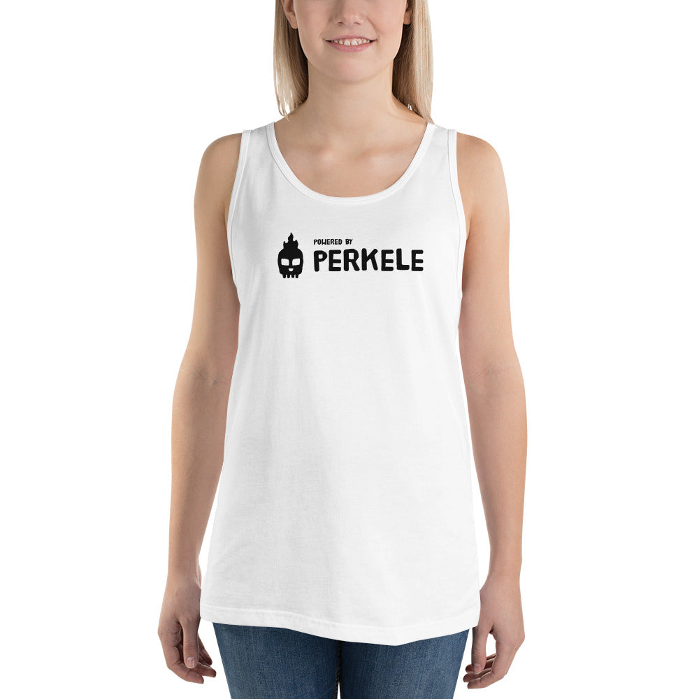 Powered by Perkele Tank Top Finnish T-Shirt - Finnish t-shirt from Very Finnish Problems