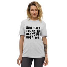 Load image into Gallery viewer, Cold paradise Unisex recycled fabric t-shirt
