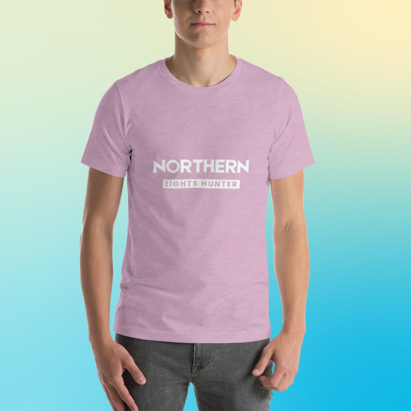Northern Lights Hunter Finnish Nature T-Shirt - Finnish t-shirt from Very Finnish Problems