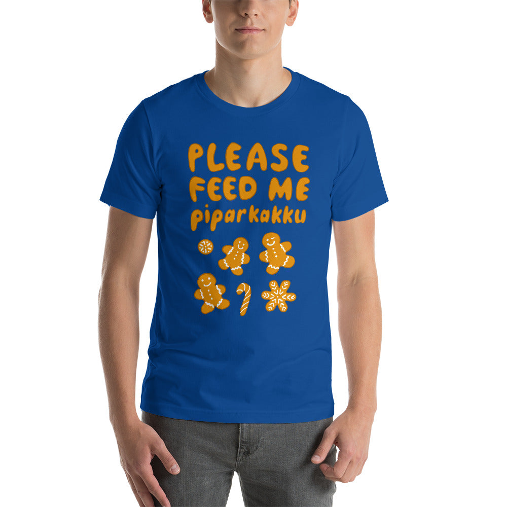 Feed me piparkakku Finnish Food T-Shirt - Finnish t-shirt from Very Finnish Problems