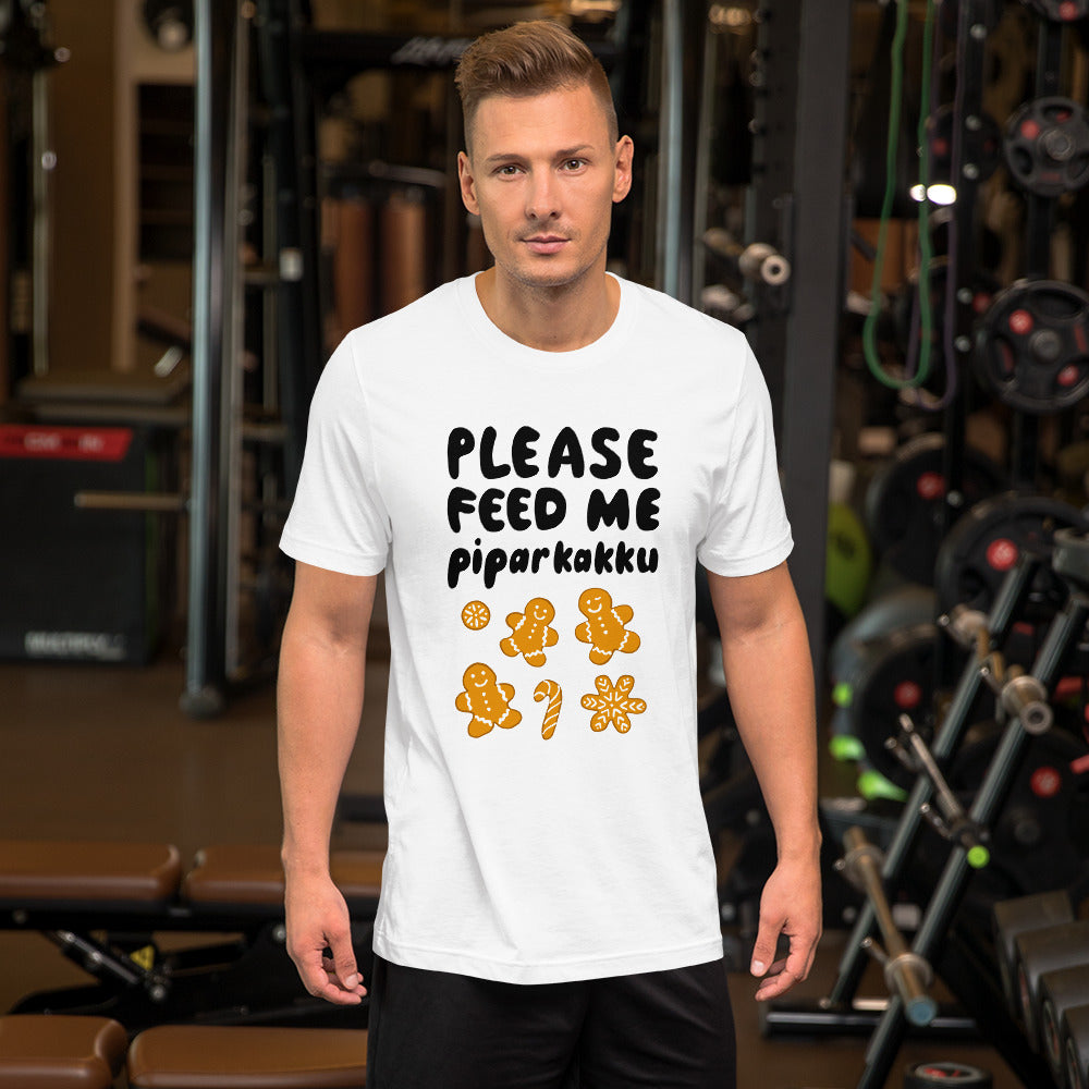 Feed me piparkakku Finnish Food T-Shirt - Finnish t-shirt from Very Finnish Problems