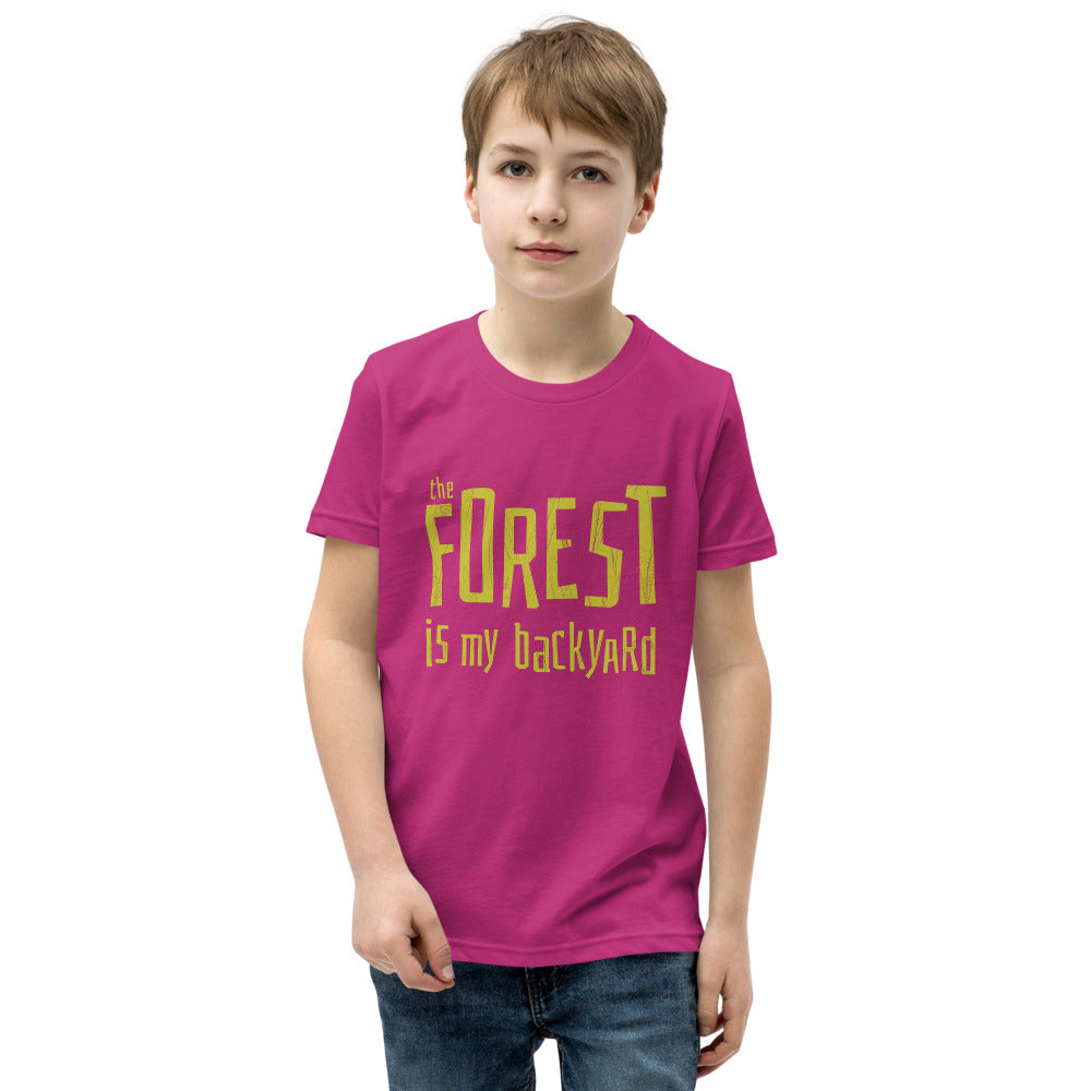 Forest is my backyard Youth T-Shirt - Finnish youth t-shirt from Very Finnish Problems