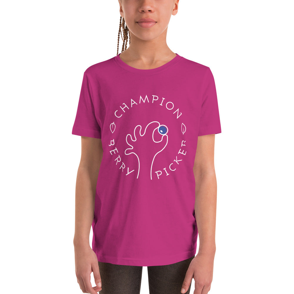 Champion Blueberry Picker Finnish Youth T-Shirt - Finnish youth t-shirt from Very Finnish Problems