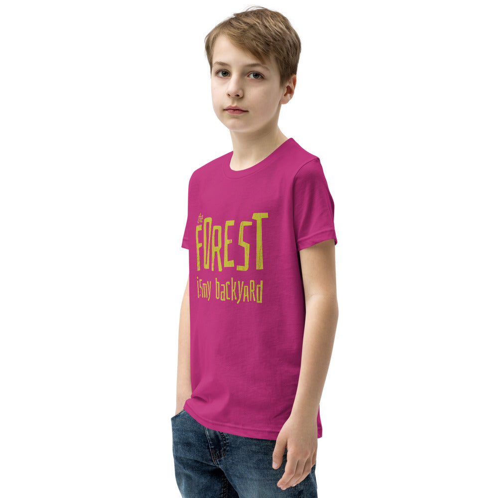 Forest is my backyard Youth T-Shirt - Finnish youth t-shirt from Very Finnish Problems