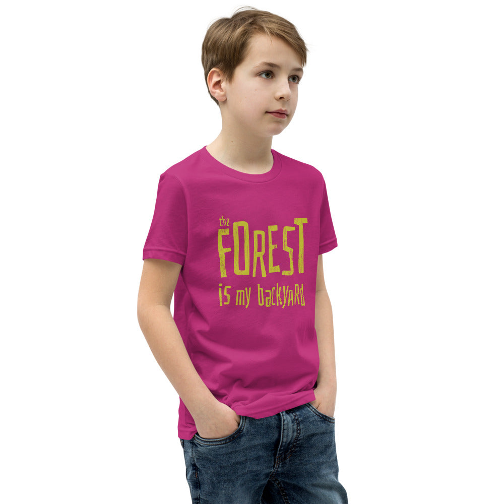 Forest is my backyard Youth T-Shirt - Finnish youth t-shirt from Very Finnish Problems
