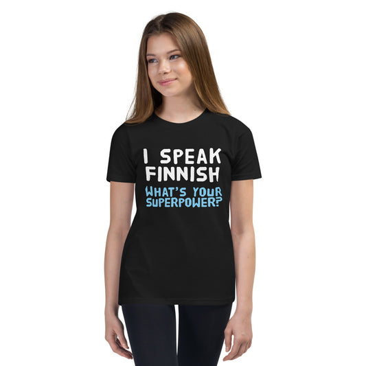 What's your superpower? Finnish Youth T-Shirt - Very Finnish Problems official youth t-shirt