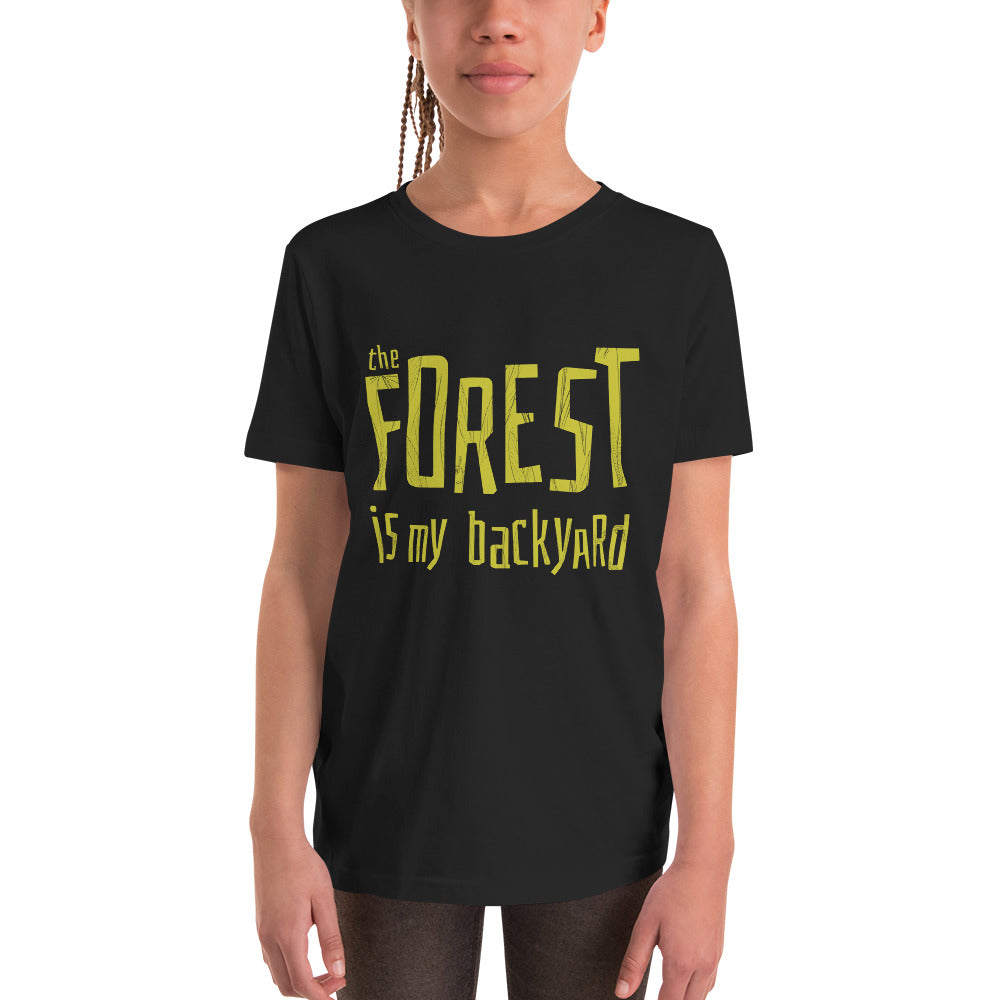 Forest is my backyard Finnish youth t-shirt - alternate view - Very Finnish Problems