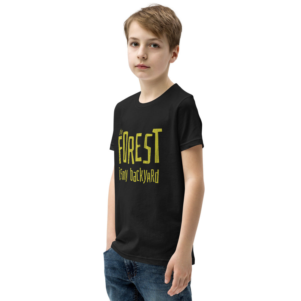 Forest is my backyard Youth T-Shirt - Finnish youth t-shirt from Very Finnish Problems