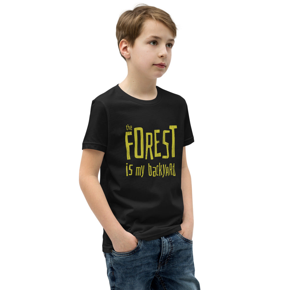 Forest is my backyard Youth T-Shirt - Finnish youth t-shirt from Very Finnish Problems