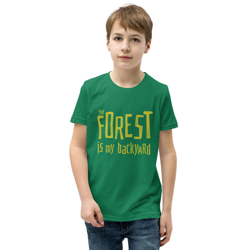 Forest is my backyard Youth T-Shirt - Finnish youth t-shirt from Very Finnish Problems