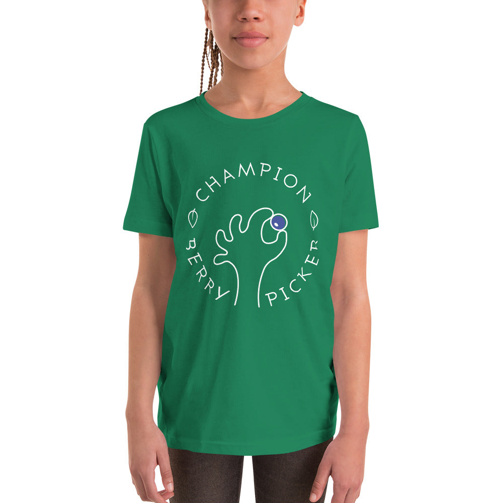 Champion Blueberry Picker Finnish Youth T-Shirt - Finnish youth t-shirt from Very Finnish Problems