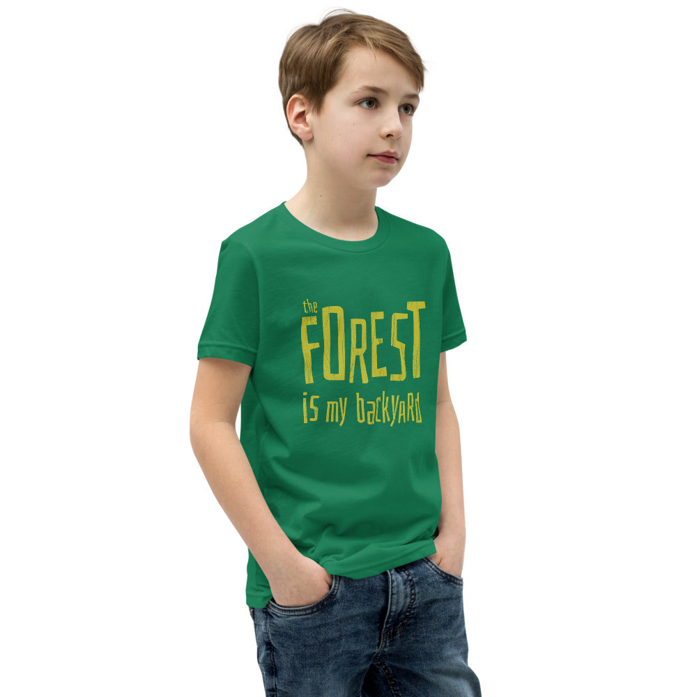 Forest is my backyard Youth T-Shirt - Finnish youth t-shirt from Very Finnish Problems